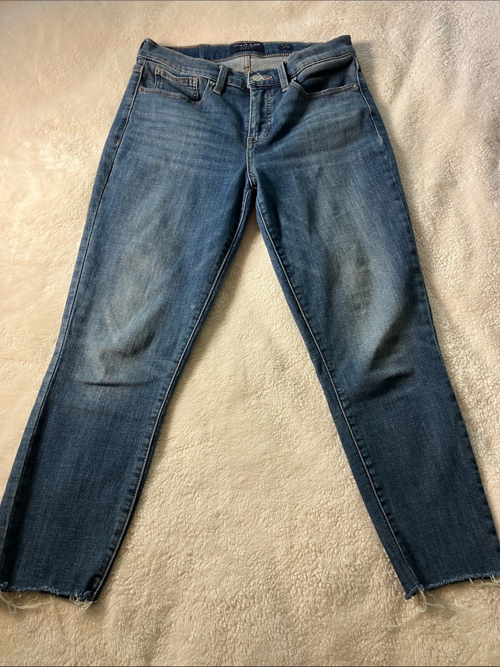 NWT Lucky Brand Ava Mid Rise Skinny Jeans Womens 8/29 Ankle Englehurst Blue